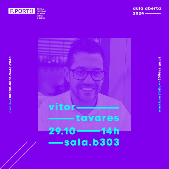 Aula Aberta com o designer Vitor Tavares