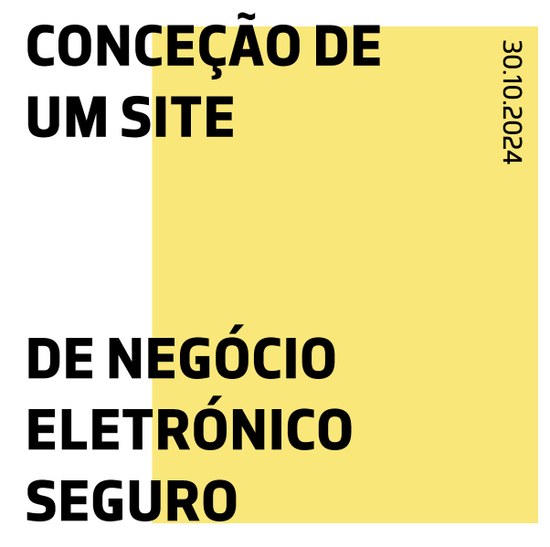 Conceção de um site de negócio eletrónico seguro